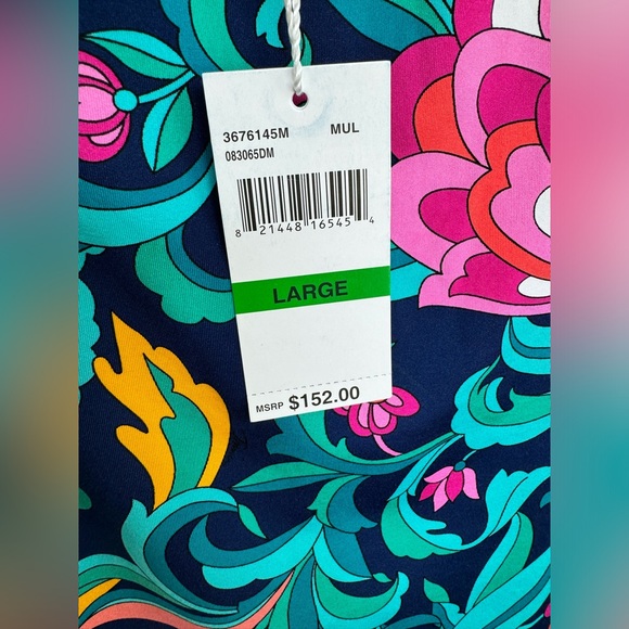 Trina Turk India Garden Tunic Bathing Suit Cover Up Women - Picture 7 of 9